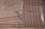 Pure Chanderi Cotton Saree In Dusty Lavender