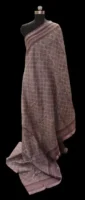 Pure Chanderi Cotton Saree In Dusty Lavender