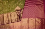 Brocade Bridal Soft Silk Saree In Emerald Green