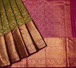 Brocade Bridal Soft Silk Saree In Emerald Green