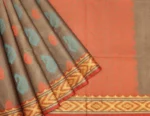 Handloom Pure Kovai Cotton Saree In Grey Shade