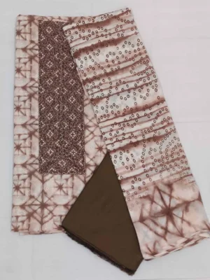 Hakoba Salwar Material with Batik Prints