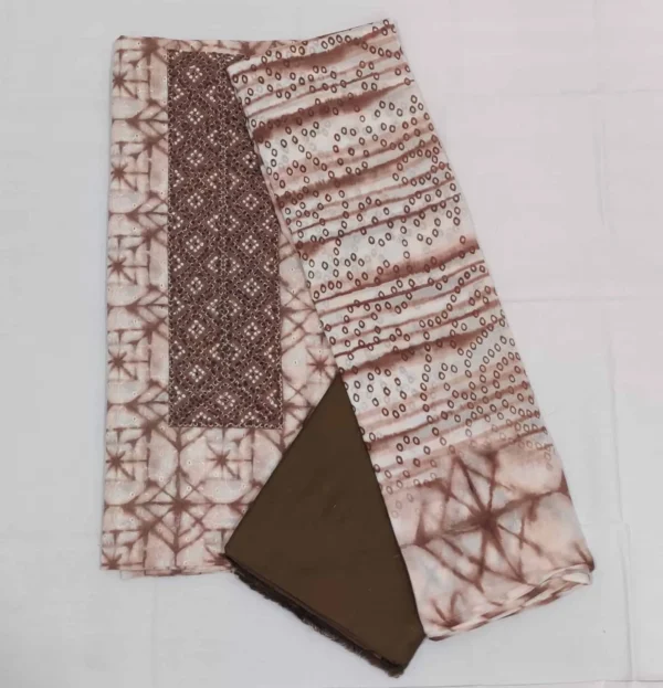 Hakoba Salwar Material with Batik Prints