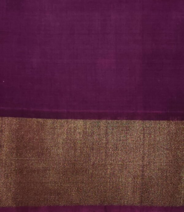 Handloom Pochampally Ikat Saree in Olive Green