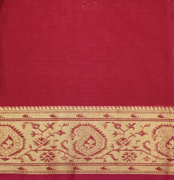 Pure Silk Cotton Saree In Honey Shade