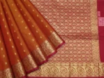 Pure Silk Cotton Saree In Honey Shade