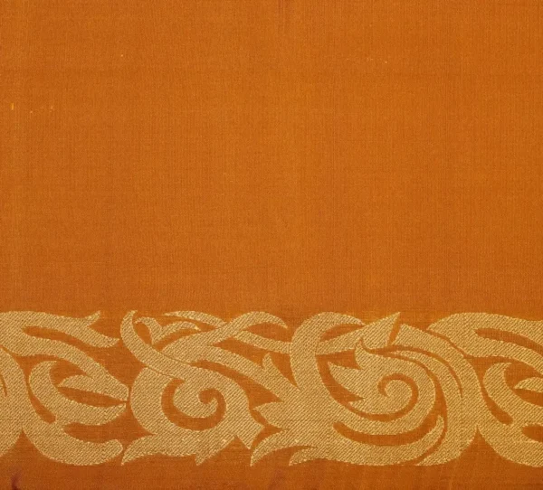 Soft Silk Saree In Redwood With Ikkat Designs