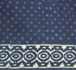 Indigo Blue Mulmul Cotton Saree