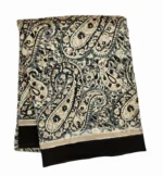Pure Chanderi Cotton Saree In Ivory Cream Shade