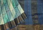 Pure Tussar Silk Saree In Ivory Cream