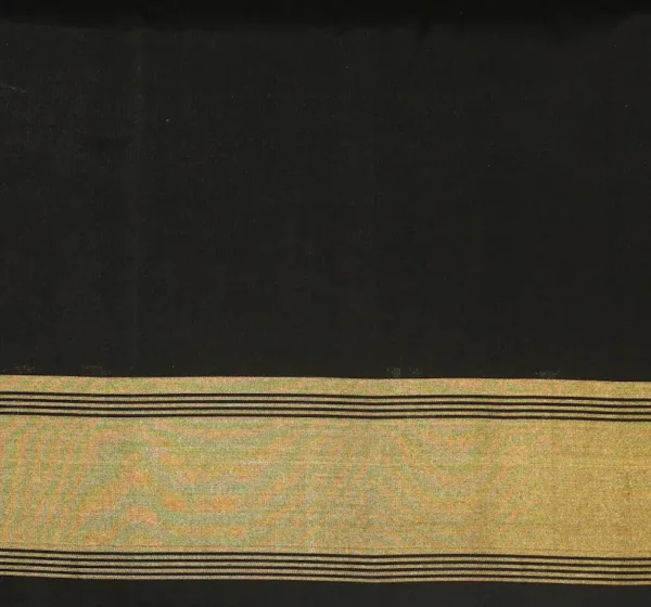 Pure Handloom Signature Soft Silk Saree In Jet Black