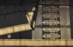 Pure Handloom Signature Soft Silk Saree In Jet Black
