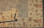 Kota Fancy Saree in Beige with Geometric and Folk Art Prints