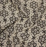 Light Blue Mulmul Cotton Saree With Bagru