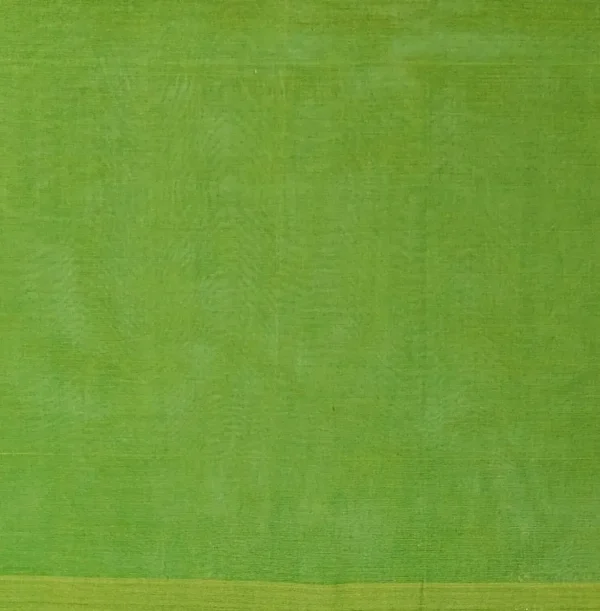 Pure Kovai Cotton Saree In Fern Green With Checks Pattern