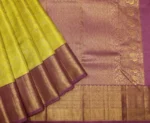 Brocade Bridal Soft Silk Saree In Lime Green