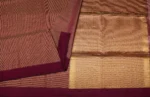 Pure Silk Cotton Saree In Magenta Purple