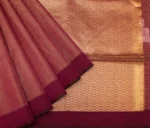 Pure Silk Cotton Saree In Magenta Purple