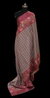 Semi Tussar Saree In Maroon Shade