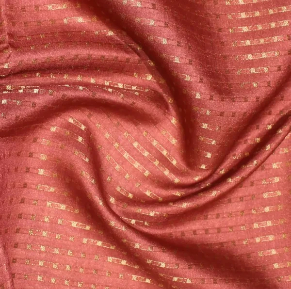 Semi Tussar Saree In Maroon Shade