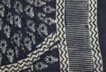 Mulmul Cotton Saree In Tealish Blue