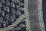 Mulmul Cotton Saree In Tealish Blue