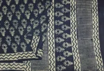 Mulmul Cotton Saree In Tealish Blue