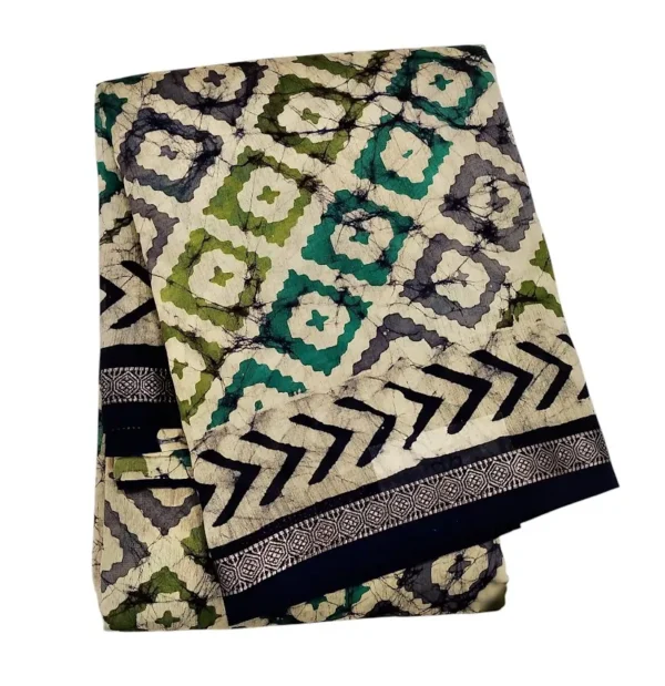 Pure Chanderi Cotton Saree In Multi Shade