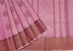 Pure Handloom Kovai Cotton Saree In Orchid Pink