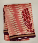 Peach Pink Pure Chanderi Cotton Saree
