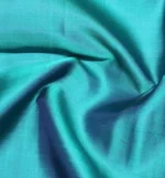 Pure Handloom Soft Silk Saree In Tealish Blue With Threadwork