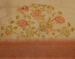 Tissue Linen Saree In Pearl Grey