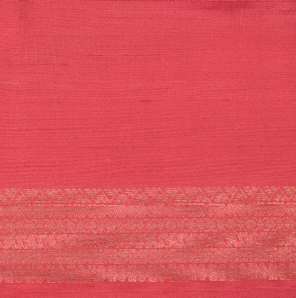 Soft Silk saree In Pale Carmine With Floral Zari