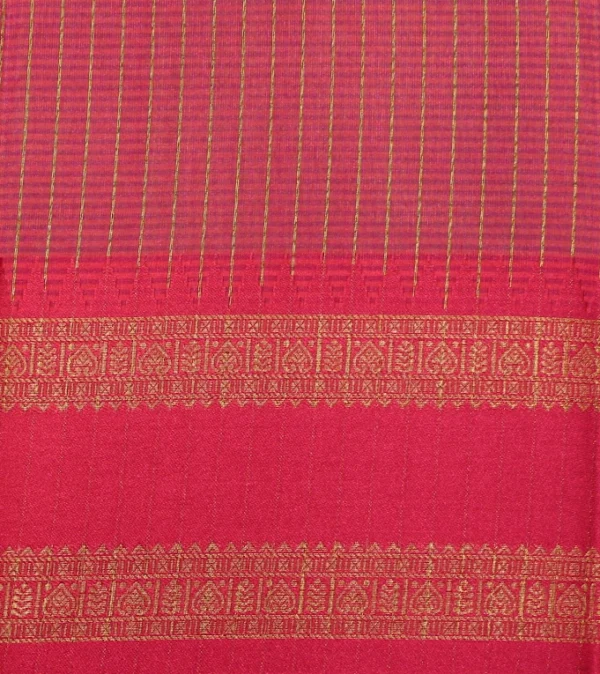 Semi Chanderi Saree In Pista Green