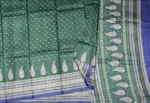 Pure Tussar Silk Saree In Bluish Grey