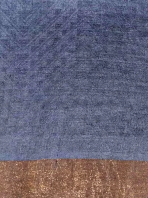 Damask Print Pure Tussar Silk Saree handwoven in pure tussar silk In Blouse