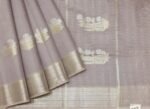 Kota Linen Saree In Pastel Purple