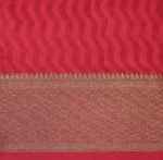 Crimson Red Pure Chanderi Cotton Saree