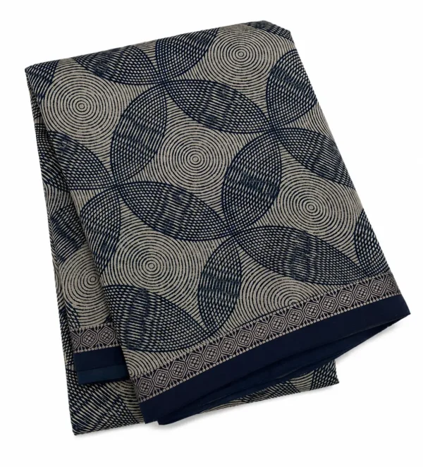 Pastel Mint Chanderi Saree With Geometric Work