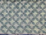 Pastel Mint Chanderi Saree With Geometric Work
