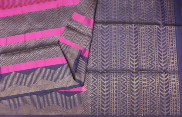 Pure Handloom Signature Soft Silk Saree In Deep Royal Purple