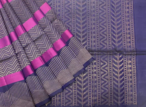 Pure Handloom Signature Soft Silk Saree In Deep Royal Purple