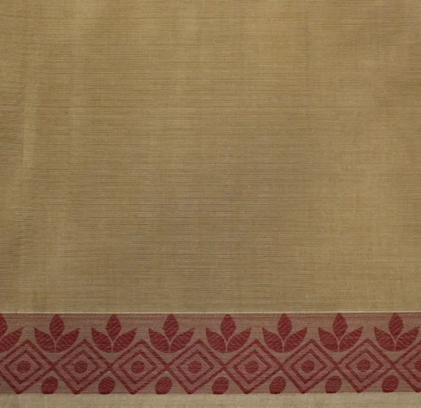 Sandal Color In Kovai Cotton Saree With Threadwork