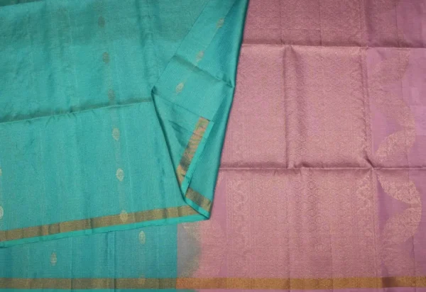 Pure Handloom Soft Silk Saree In Sky Blue Shade