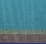 Pure Handloom Kovai Cotton Saree In Sky Blue