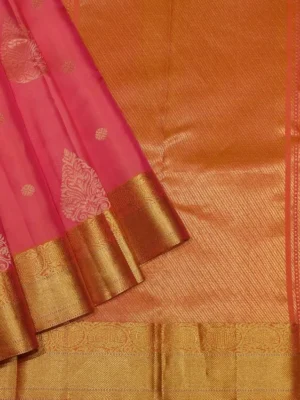 Handloom Pure Soft Silk Saree In Dual Pink Shade