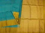 Handloom Pure Soft Silk Saree In Teal Blue