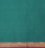 Pure Handloom Kovai Cotton Saree In Teal Blue Shade