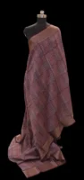 Pure Chanderi Cotton Saree In Wine Red