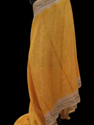 Bandhani Semi Tussar Saree